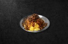 D67 Black Pepper Scrambled Egg w. Beef (over rice)