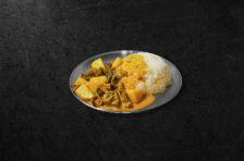 D70 Curry Potato with Beef Brisket (over rice)