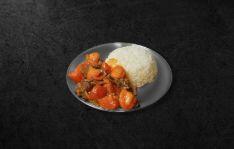 D72 Beef with Tomato (over rice)